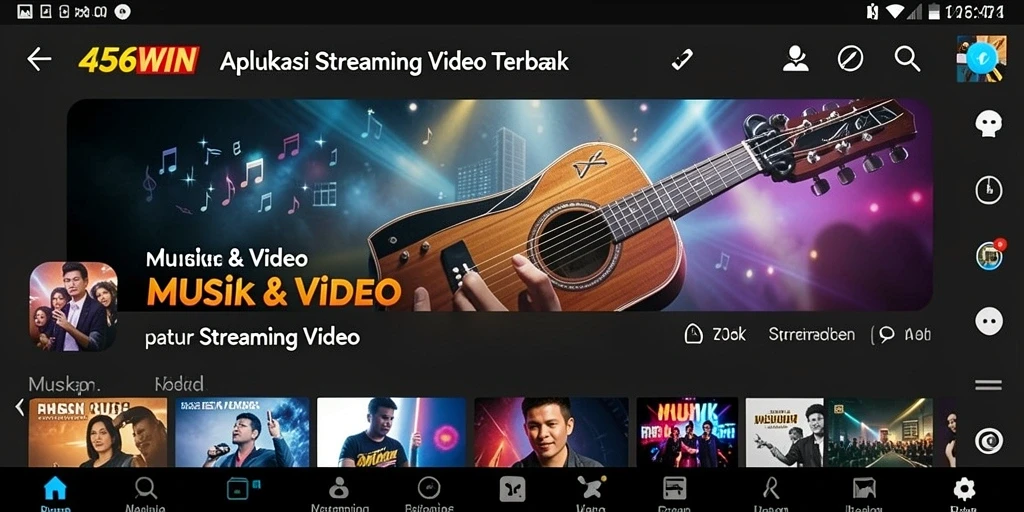 Antarmuka pengguna 456WIN yang menarik dan fungsional untuk Streaming Video.