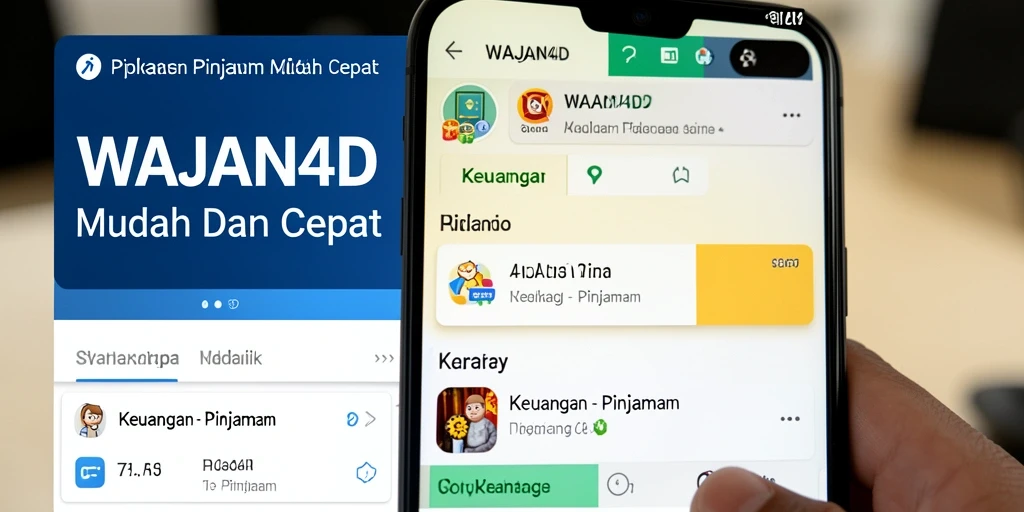 Antarmuka WAJAN4D yang simpel dan mudah digunakan untuk pinjaman.
